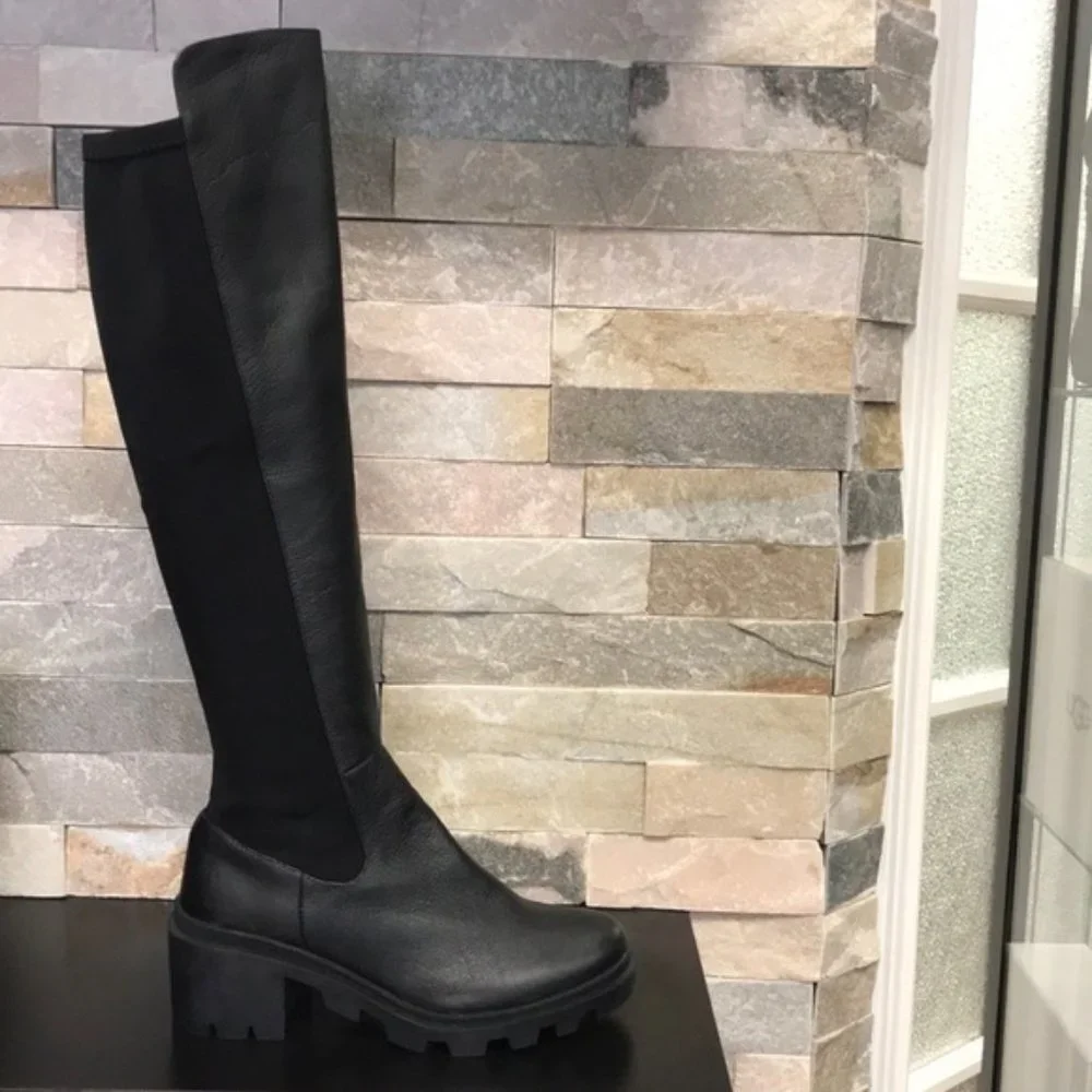 Steve Madden Women's Rino Lug Over-The-Knee Boots - Picture 2 of 5